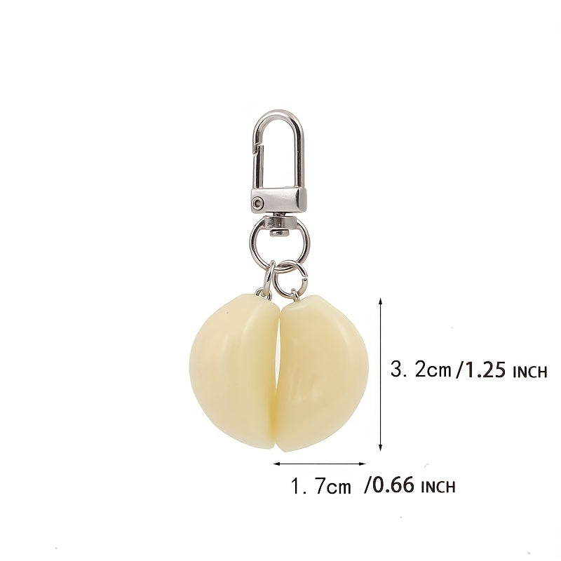 Garlic Keychain Food Accessory for Bags