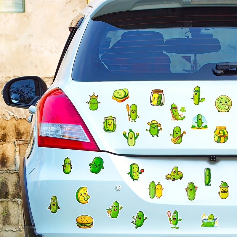 50pc Pickled Cucumber Stickers Hot Graffiti Decals