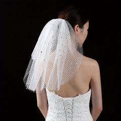 Yabeni Bridal Veil Polyester Accessory for Bride Classic with Sparkles