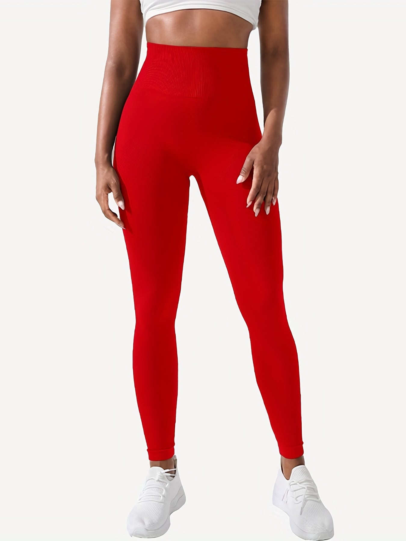 Seamless High Waist Yoga Leggings Compression Workout Pants