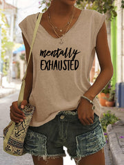 V Neck Tank Top for Summer Women's Clothing