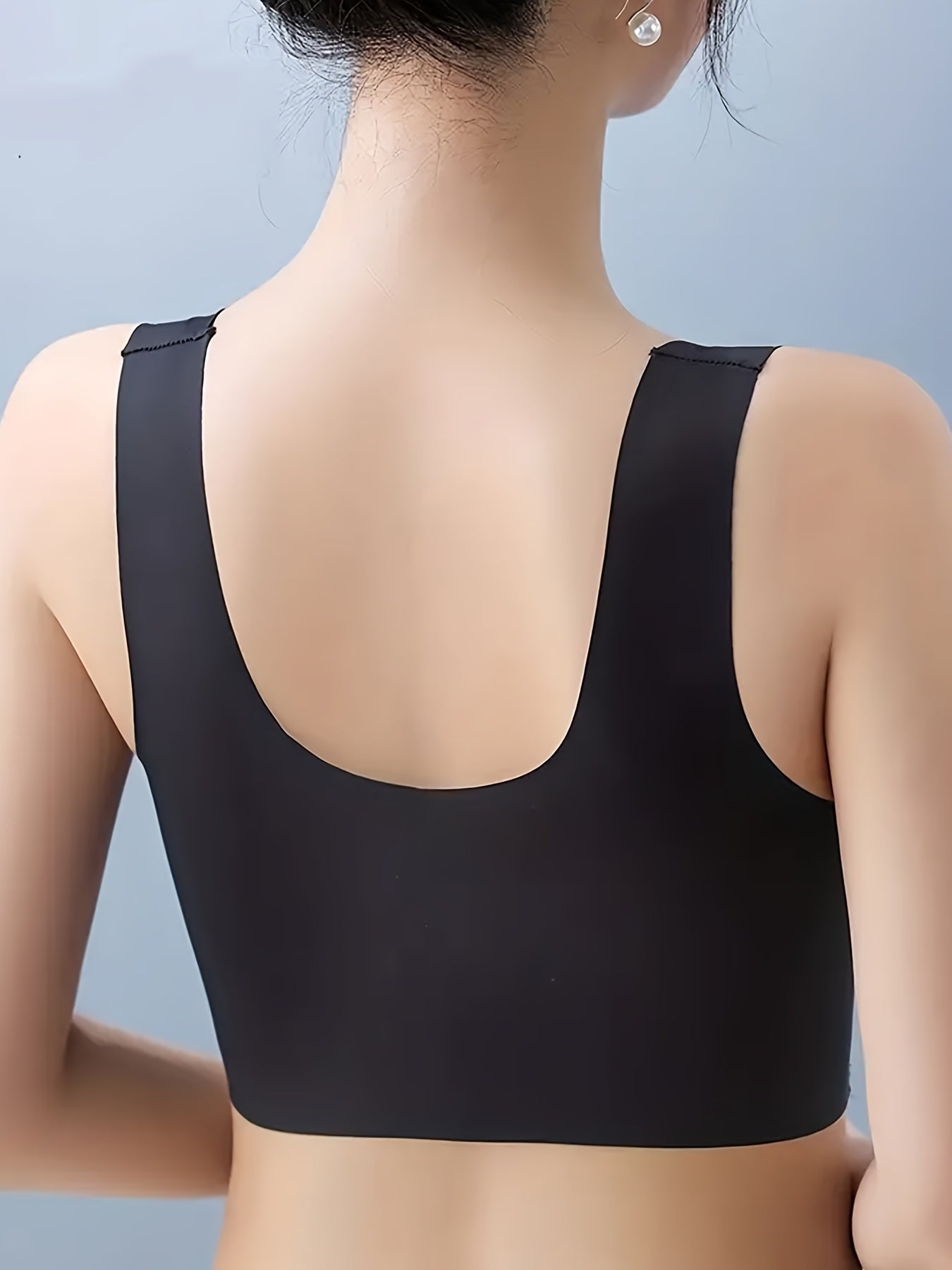 Floral Lace Sports Bra Wirefree Comfortable Fitness Yoga Bra Women's Activewear