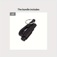 Mini Car Emergency Hammer Seat Belt Cutter Keychain
