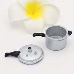 Mini Kitchen Toy Pressure Cooker Display Soup Pot Ornament