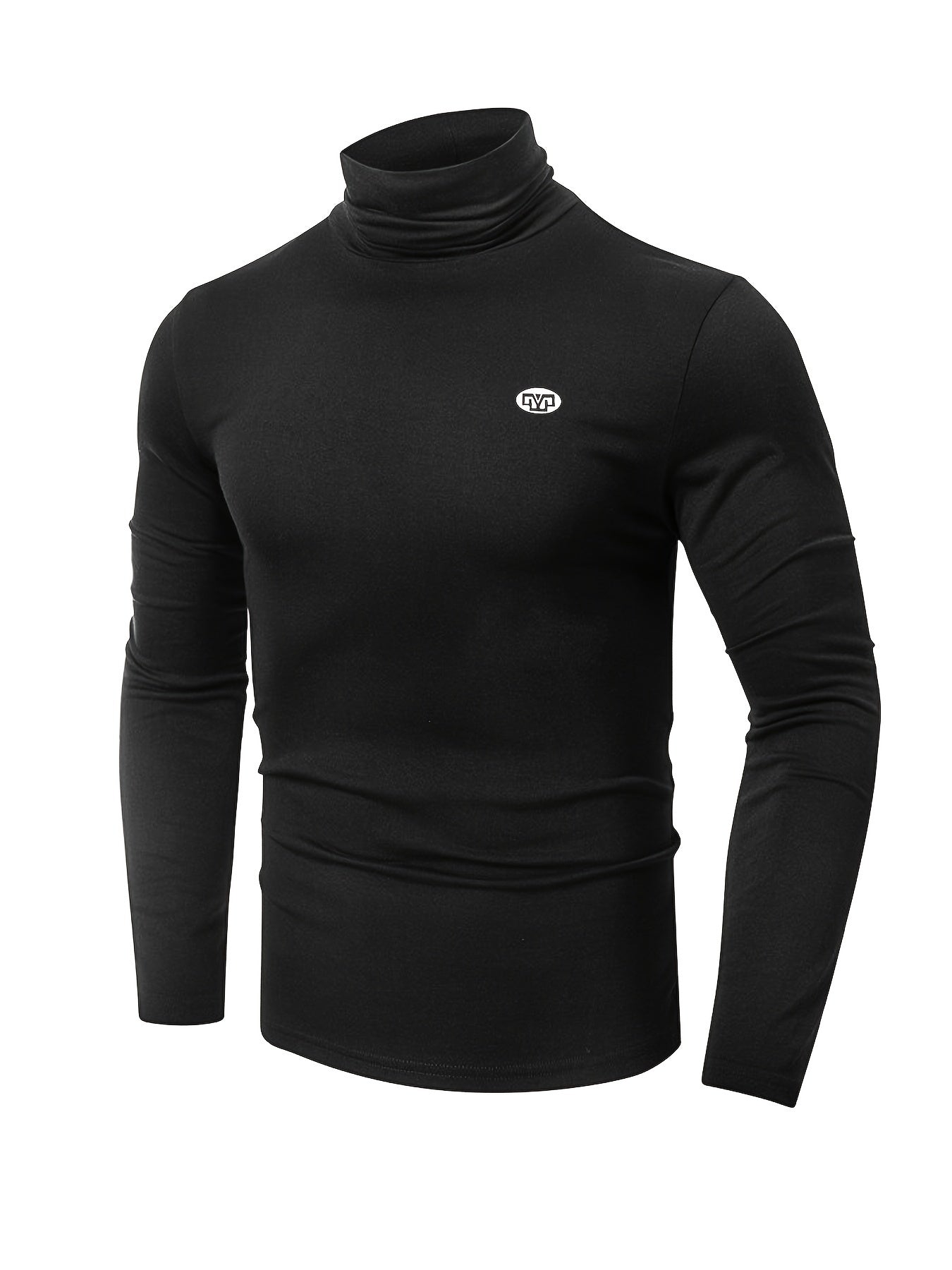 Men's Casual Sports Turtleneck Fleece Top