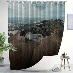 Volcanic Salt Lake Pattern Curtain Tapestry Waterproof Blanket