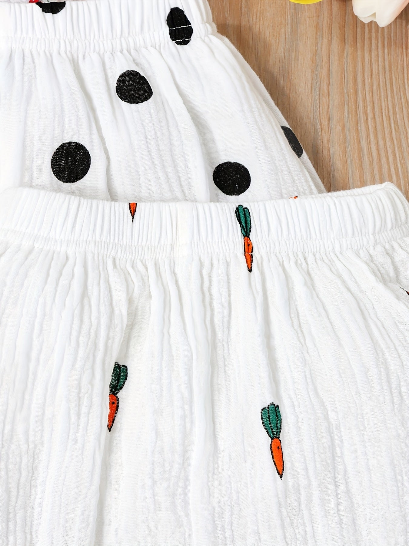 3pcs Print Baby Girl's Shorts Bread Pants Comfy Shorts