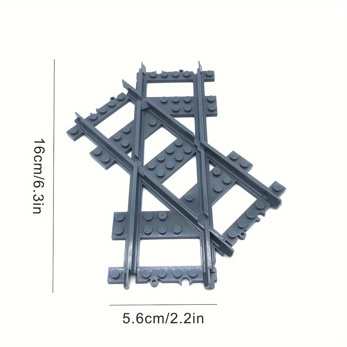 Train Track Assembly Toys Railway Accessories Cross Track Turn Left and Right