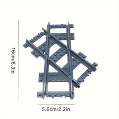 Train Track Assembly Toys Railway Accessories Cross Track Turn Left and Right