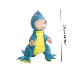 Adorable Dinosaur Bunny Reborn Vinyl Face Plush Toy