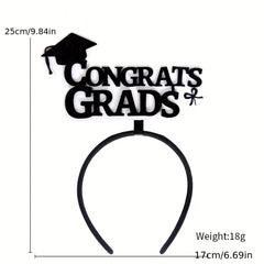 Graduation Decorative Hair Band Photo Prop Bachelor's Hat Head Band