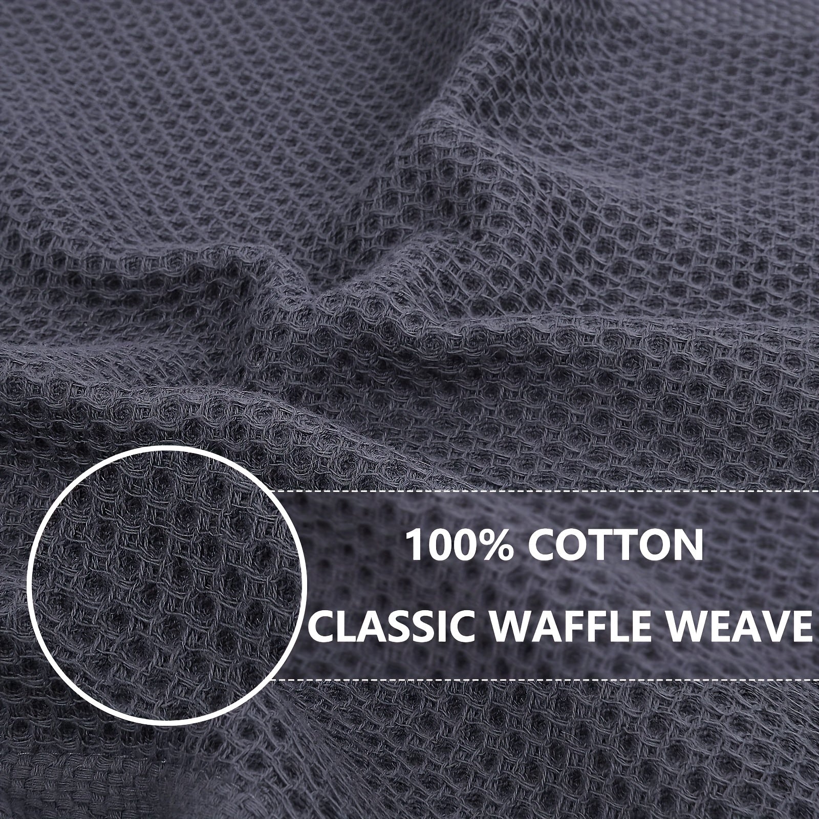 Ultra Soft Waffle Woven Dish Cloths Absorbent Quick Drying Kitchen Supplies