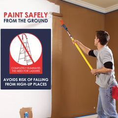 Angled Paint Brush Extension Tool For High Ceilings