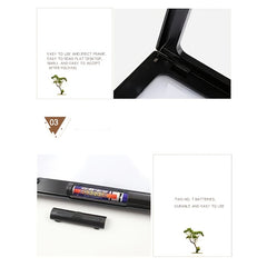 Desktop Magnifying Glass With Light A4 Large Lens Rectangular Clear