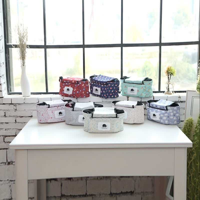 Stroller Organizer Mummy Bag Insulated Cup Holder Storage Bag