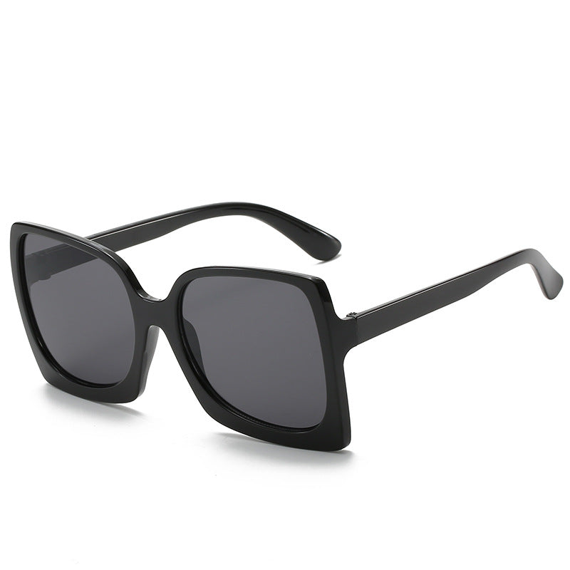 Vintage Leopard Square Sunglasses Oversized Frame Eyeglasses