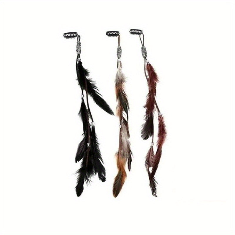 Bohemia Style Faux Feather Hair Clip Hair Accessories
