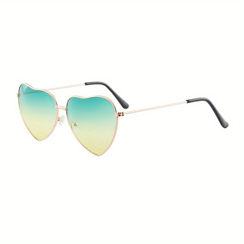 Men's Vintage Heart Shape Sunglasses UV400 Protection