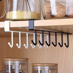 2pcs Kitchen Storage Rack Hanging Hook Cabinet Hanging Rack