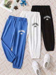 3pcs CALIFORNIA Boys Active Sweatpants Quick Drying Jogger Sports Pants