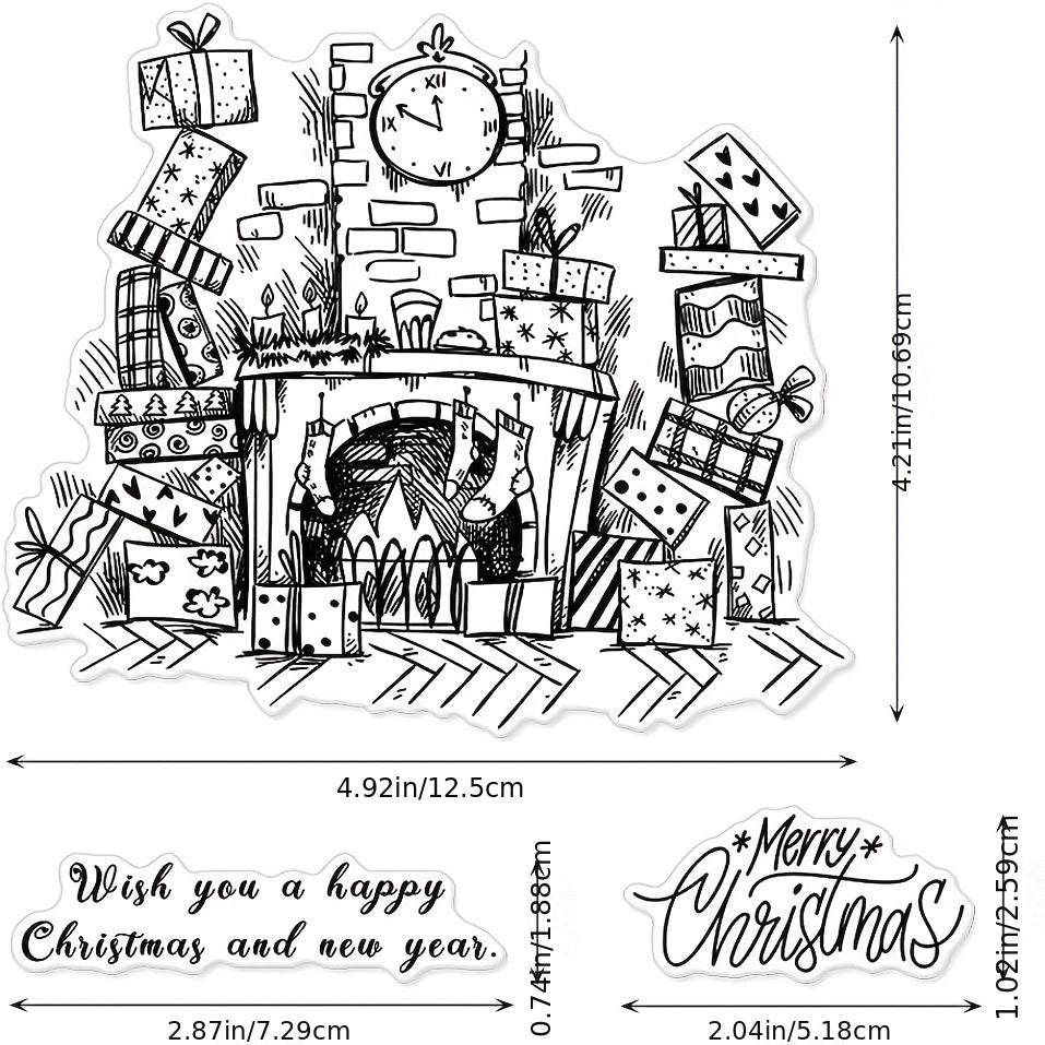 Christmas In The House Clear Stamps Winter Background