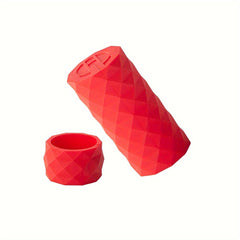 4pcs Bicycle Handlebar Cover Silicone w/ Fixing Ring Sleeves Scratch Proof