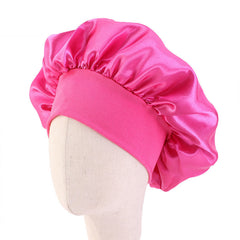 Baby Satin Bonnet Elastic Sleeping Cap for Boys and Girls