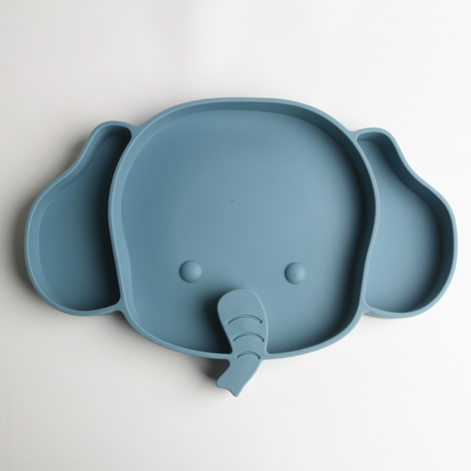 Baby Safe Silicone Elephant Plate for Meals & Snacks