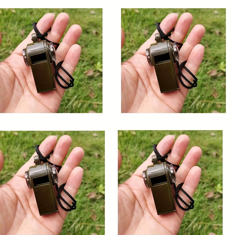 2pcs 4pcs 3 in 1 Emergency Survival Whistle Compass Thermometer