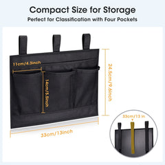 Bedside Caddy for Bunk Hospital Beds Camp Baby Bed Rails Dorms & Strollers