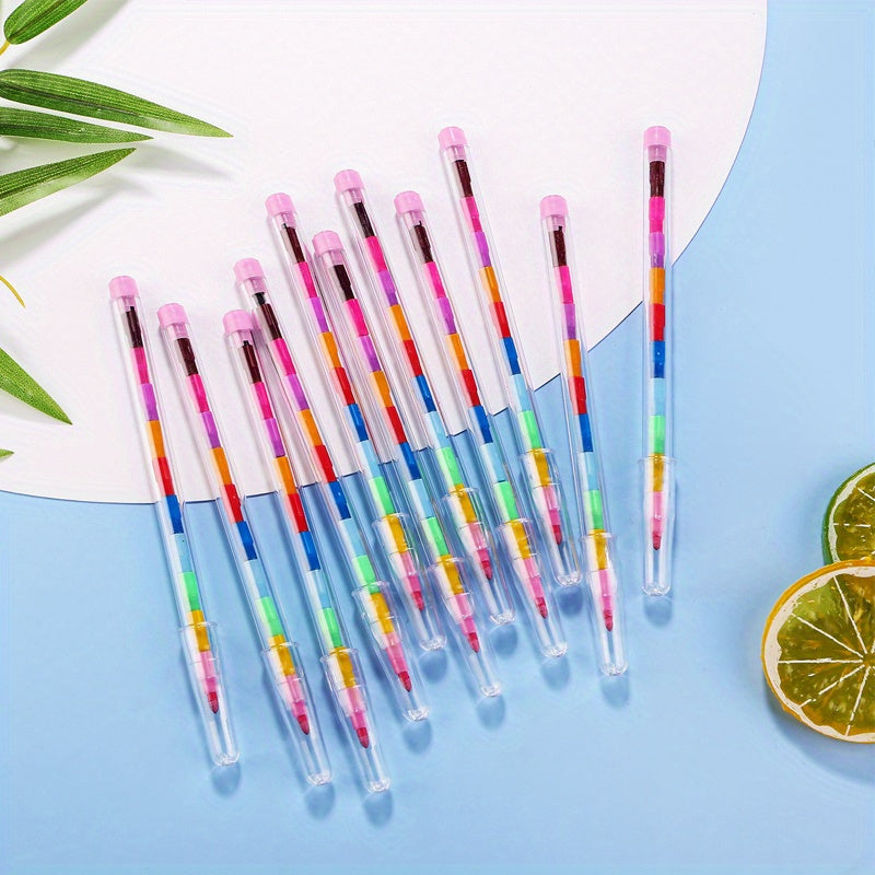 16pcs Colored Graffiti Crayons Back to School Supplies Kids Party Favors