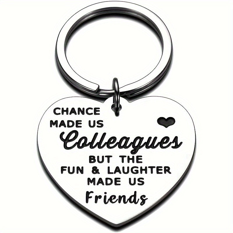 Vintage Heart Shaped Stainless Steel Carabiner Keychain