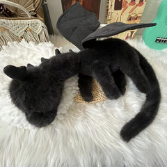 Dragon Plush Toy Soft Fluffy Body with Expressive Eyes Birthday