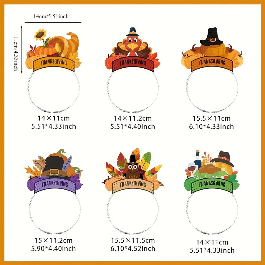 Thanksgiving Turkey Headband for Dinner Party Supplies