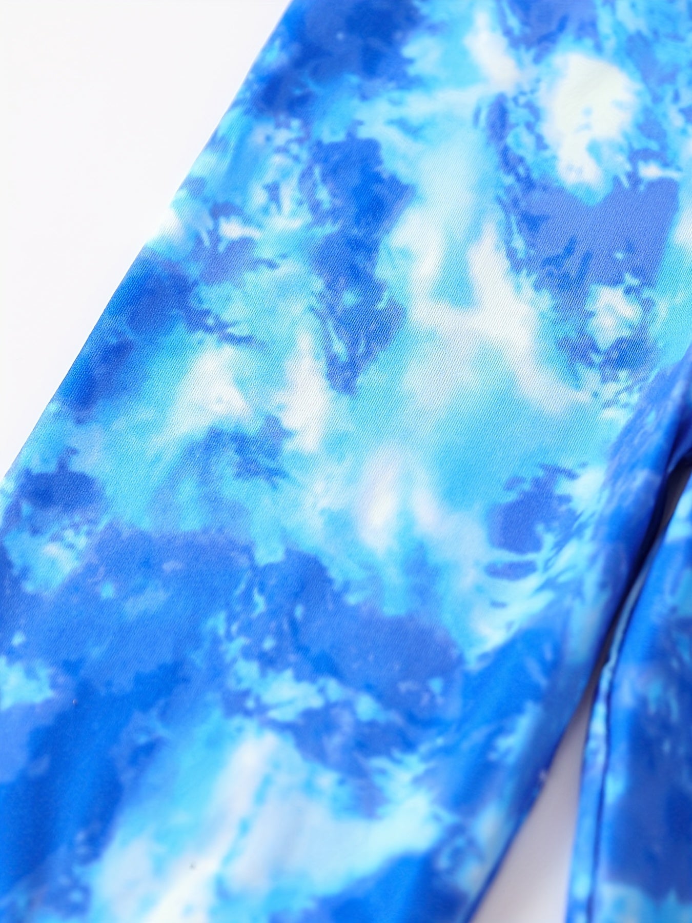 2pcs Girls Tie Dye Yoga Pants, Casual Slim Fit Legging Pants For Yoga Training
