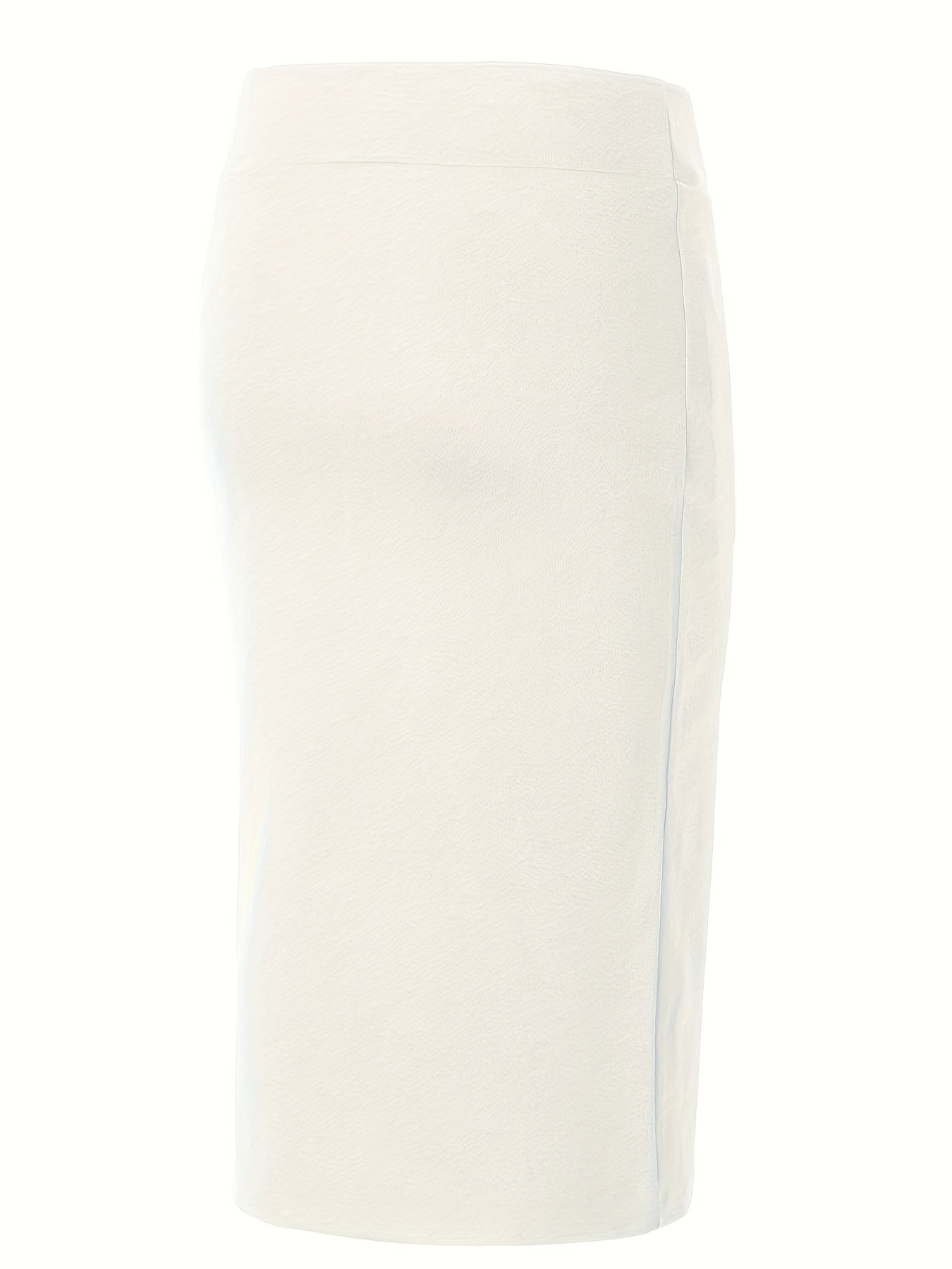 High Waist Pencil Skirt Solid Office Wear