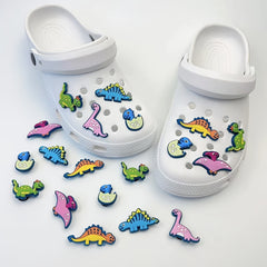 8pcs Dinosaur Shoe Charms PVC Anime Decoration Kids Gift