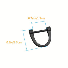 6pcs D Rings Horseshoe & U Shape D Rings for DIY Leather Craft