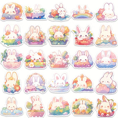 50pcs Bunny Series Waterproof Graffiti Stickers for Motorcycles Laptops DIY