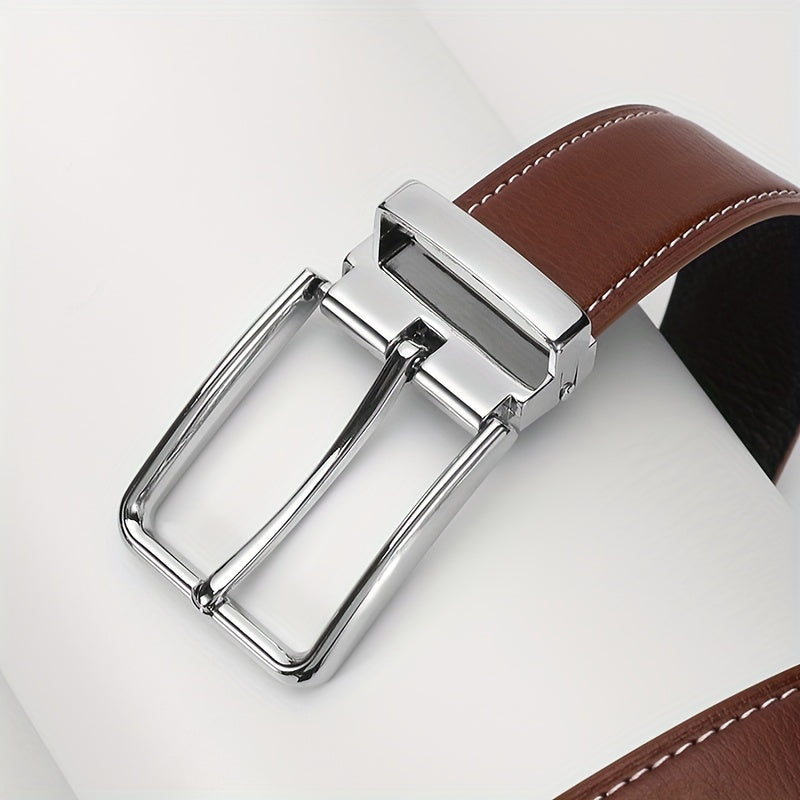 Men's Leather Needle Buckle Belts For Business And Leisure