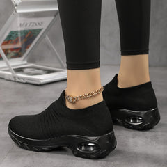 Women's Air Cushion Flying Sneakers with Breathable Comfort
