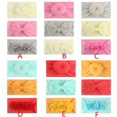 3pcs Nylon Soft Baby Headbands, 0-3 Yrs
