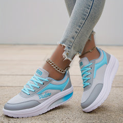 Women's Mesh Heightening Running Shoes Autumn Travel Sneakers