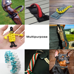 24pcs 24 Colors Multifunctional Survival Rope Dog Leash Clothline
