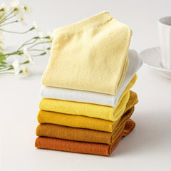 6 Pairs Crew Ankle Socks Comfy & Breathable Women's Stockings