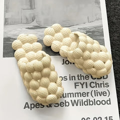 Men's Ultra Soft Massage Bubble Slides Cushioned Spa Slippers