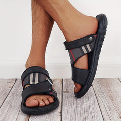 Men's Striped Slingback Sandals Casual Water Shoes
