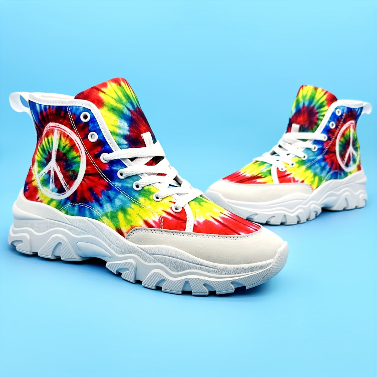 Colorful High Top Heighten Skate Shoes Wear Resistance Thermal Sneakers