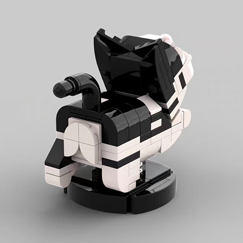DIY Lucky Cow Cat with Bell Desktop Decoration