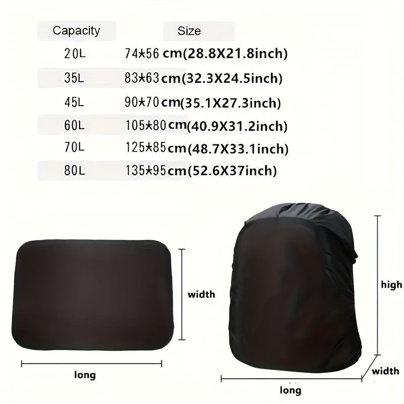 Waterproof Backpack Rain Cover Ultralight Reflective Strip Camping